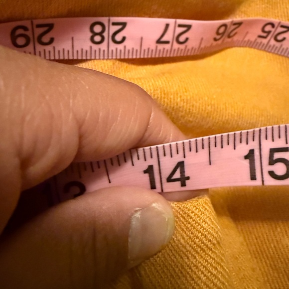 Anthropologie Pilcro Yellow Pants Wide Leg Raw Hem - Picture 12 of 12